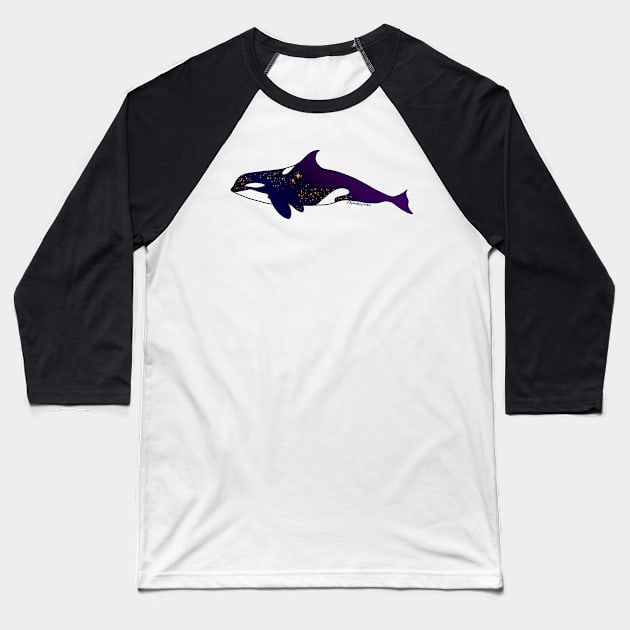 Space Orca Baseball T-Shirt by Pastel.Punkk